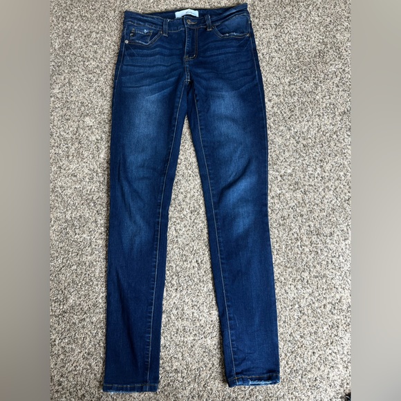 Kancan mid rise super skinny jeans dark wash size 5/26 - Picture 1 of 8
